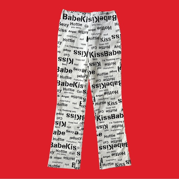 Text print pant - Picture 1 of 4